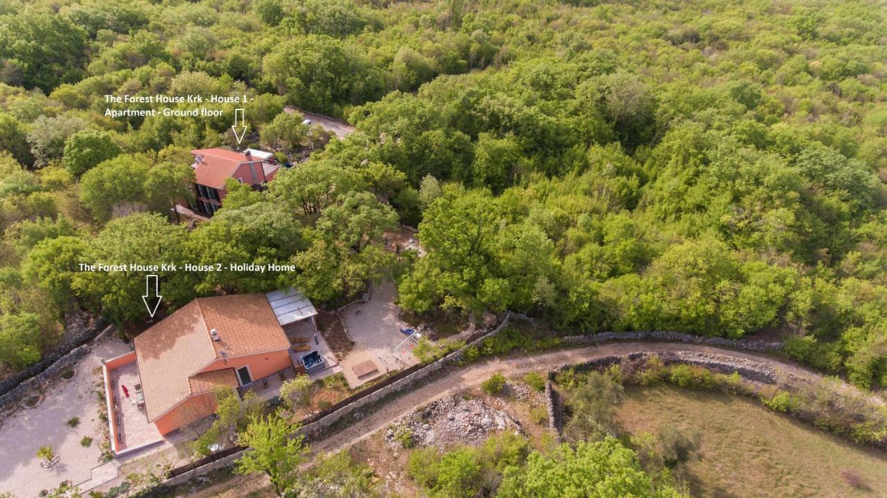 The Forest House Krk 1 Kras Luaran gambar